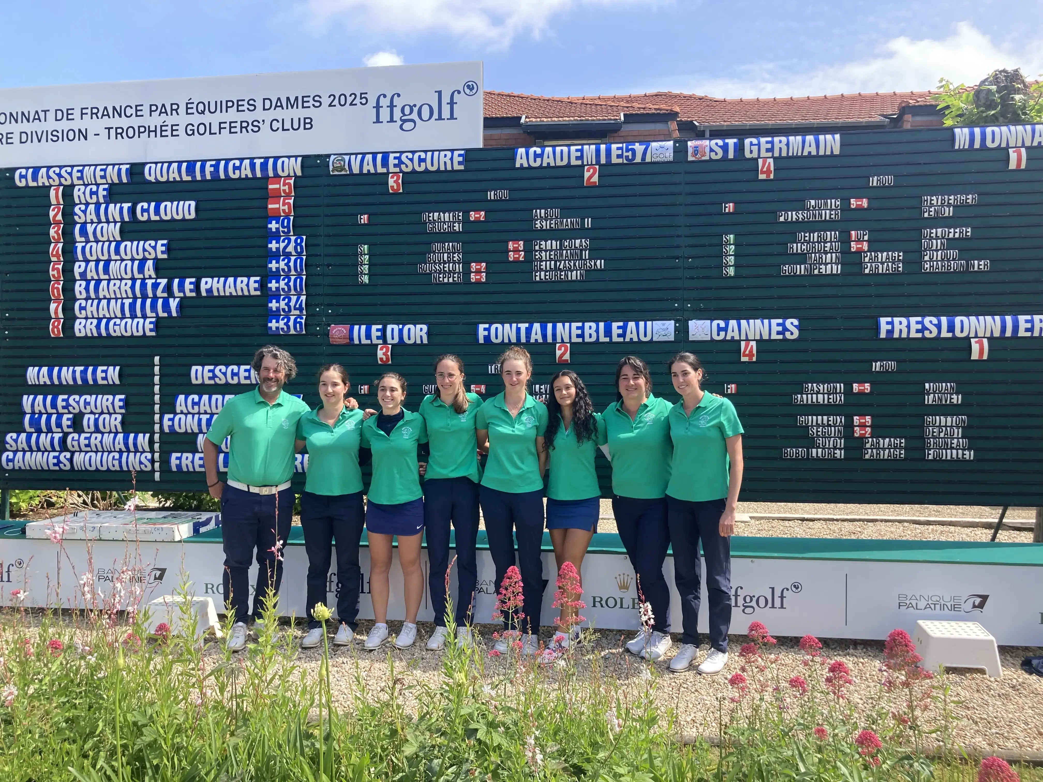 GOLFERS 2025 EQUIPE DAMES PHOTO OFFICIELLE TABLEAU