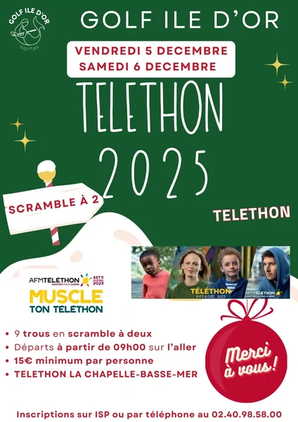 Compétition 9 trous au profit du Téléthon